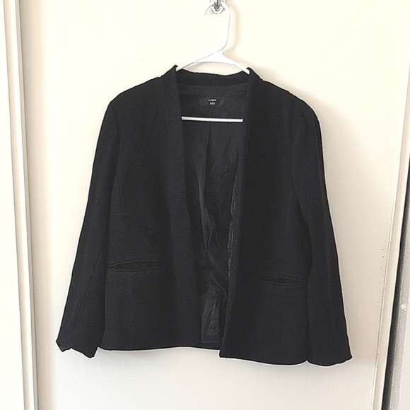 J. Crew Womens Small Blazer Jacket Sport Coat Black Classic Preppy Office City - Picture 1 of 8